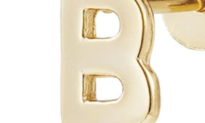 Adornia Fine Initial Stud Earrings