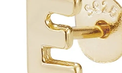 Adornia Fine Initial Stud Earrings In Gold