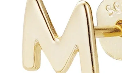 Adornia Fine Initial Stud Earrings