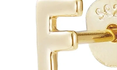 Adornia Fine Initial Stud Earrings