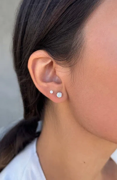 Adornia Fine Set Of 2 Assorted Solitaire Crystal Stud Earrings