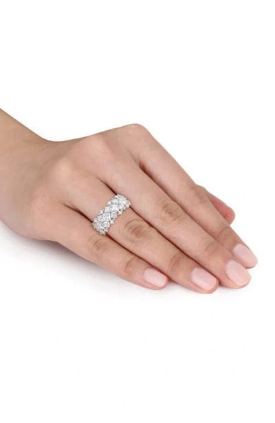 Delmar Dew Lab Grown Moissanite Tapered Ring