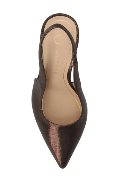 Journee Collection Women's Elenney Pointed Toe Slingback Pumps In Brown
