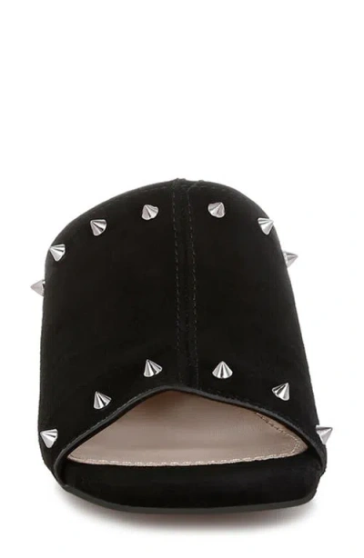 Rag & Co Agape Stud Mule In Black