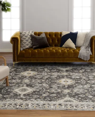 Karastan Windermere Ravenglass 6'6x9'10 Area Rug In Gray