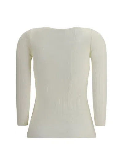 Isabel Marant Maglia A Maniche Lunghe A Costine In Neutral