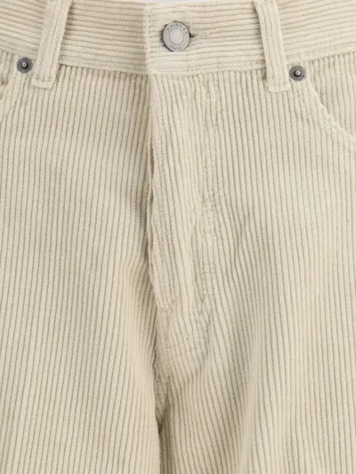 Haikure Wide Leg Corduroy Cotton Pants In Neutral