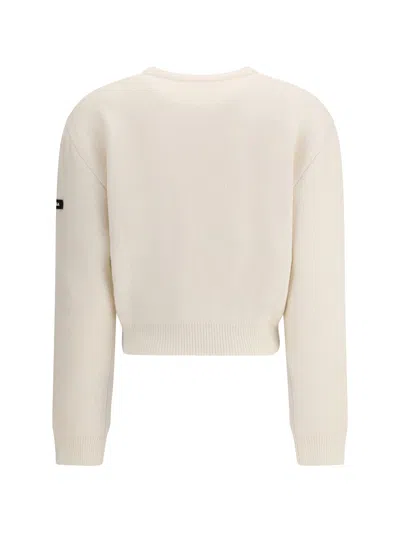 Balenciaga Cropped Sweater With Logo Patch In Wool Blend
