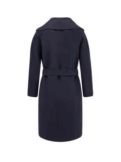 's Max Mara Messi Wool Coat In Blue