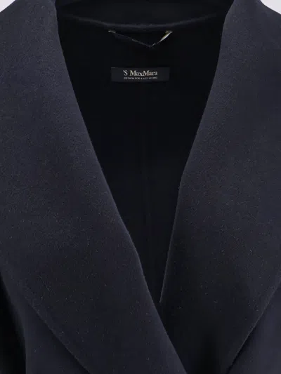 's Max Mara Messi Wool Coat In Blue