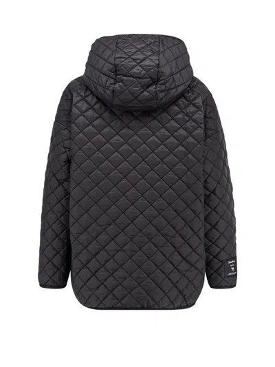 Max Mara The Cube Leo Quilted Short Hooded Jacket Coats Black