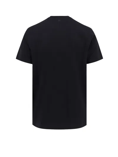 Ami Alexandre Mattiussi T-shirt In Cotone Biologico Con Ricamo Logo In Contrasto In Black