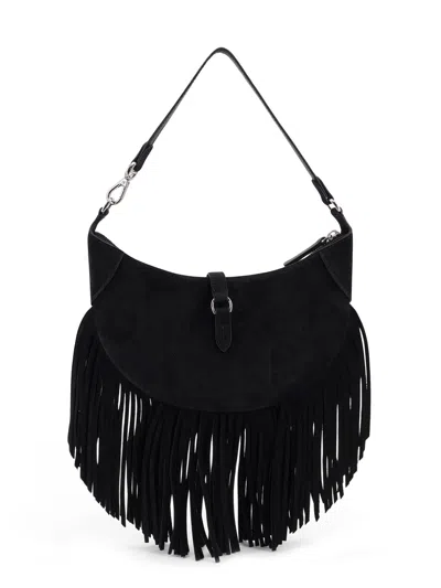 Polo Ralph Lauren Suede Shoulder Bag With Fringes