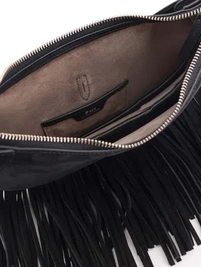 Polo Ralph Lauren Suede Shoulder Bag With Fringes
