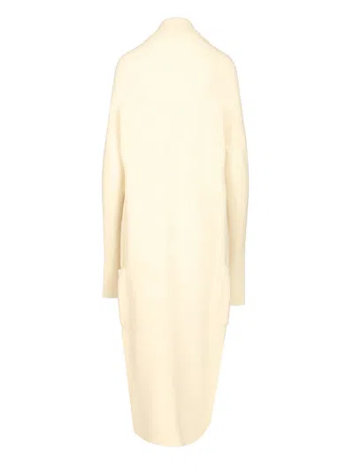 Rick Owens Long Cardigan In Alpaca Soft