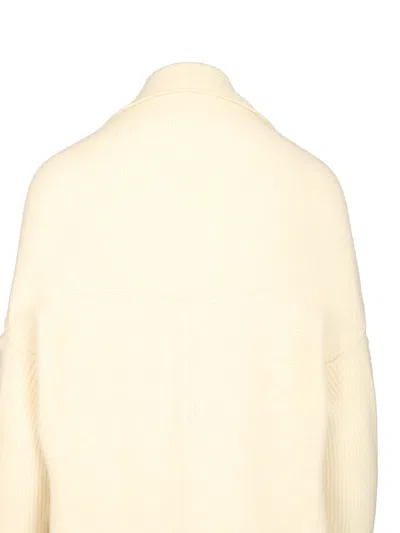 Rick Owens Long Cardigan In Alpaca Soft