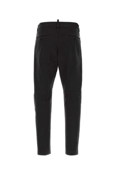 Dsquared2 Dsquared Black Stretch Cotton Sexy Chino Pant In Black