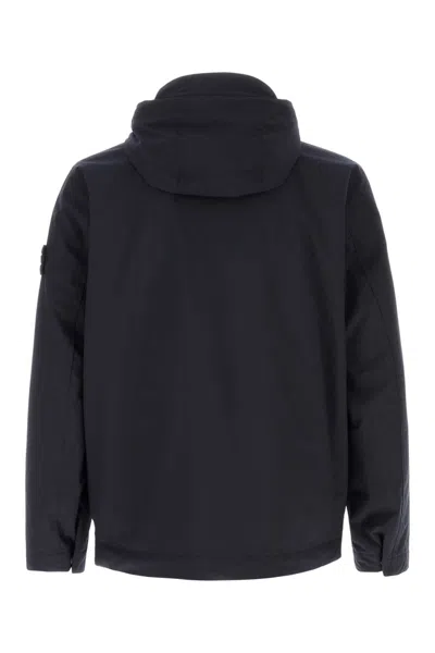 Stone Island Soft Shell Padded Jacket With Waterproof And Windproof Membrane In Black