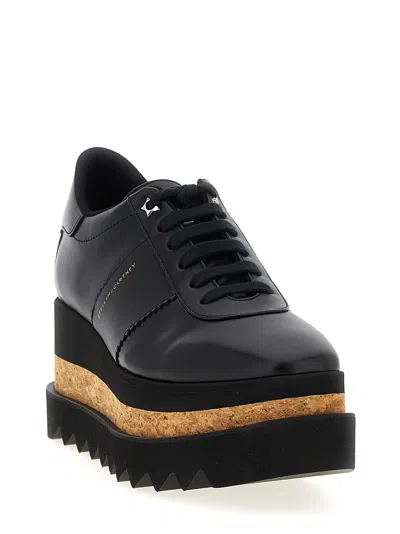 Stella Mccartney Elyse Platform Brogues With Contrast Sole In Black