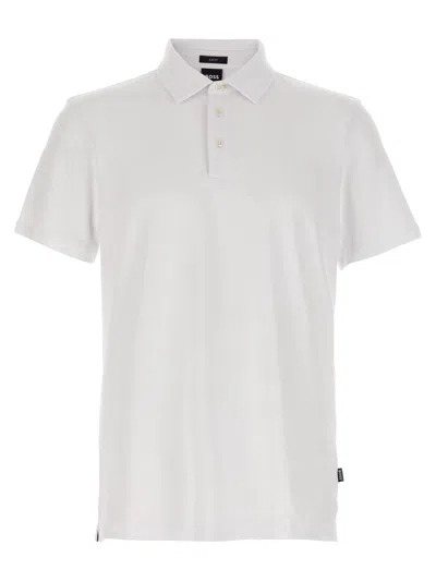 Hugo Boss 'palosh 30' Polo Shirt In White