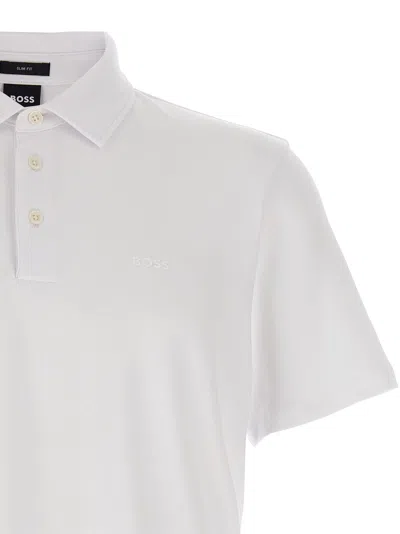 Hugo Boss 'palosh 30' Polo Shirt In White