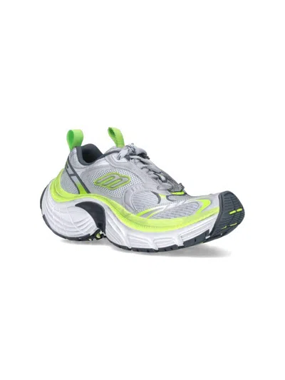 Balenciaga Multicolor Mesh And Rubber 6xl Sneakers In Multi