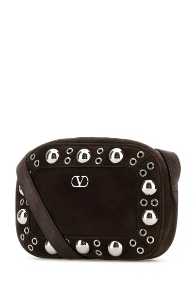 Valentino Brown Suede Nellcã´te Crossbody Bag