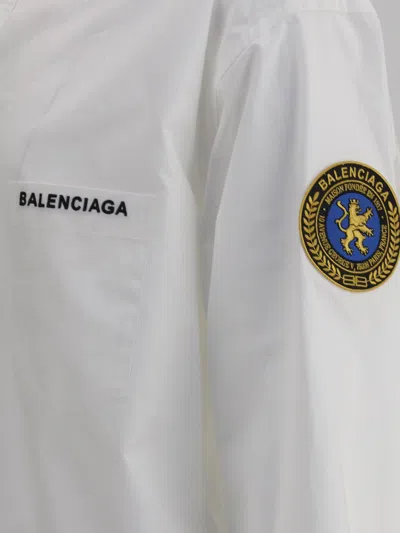Balenciaga Oversized Shirt In White