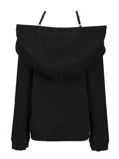 Mm6 Maison Margiela Mm6 By Maison Margiela Off-the-shoulder Cotton Sweatshirt