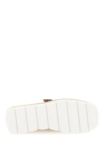 Marni Mary Jane Platform Buckled Satin Espadrilles