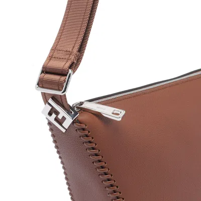 Fendi Melon Crossbody Bags Brown
