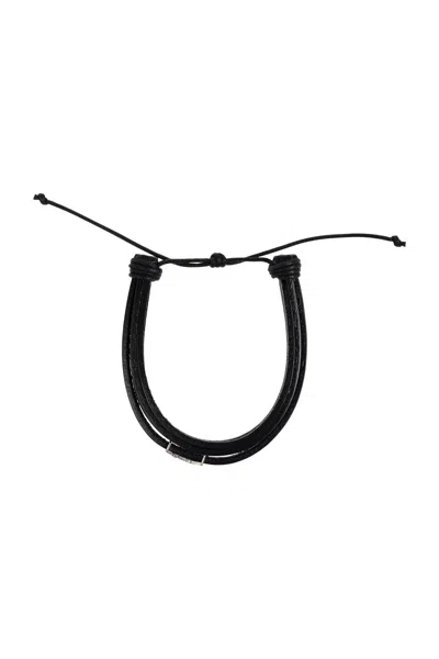 Saint Laurent Bracelet Cassandre In Black