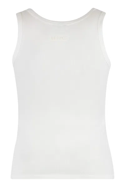 Versace Safety Pin Ribbed Top