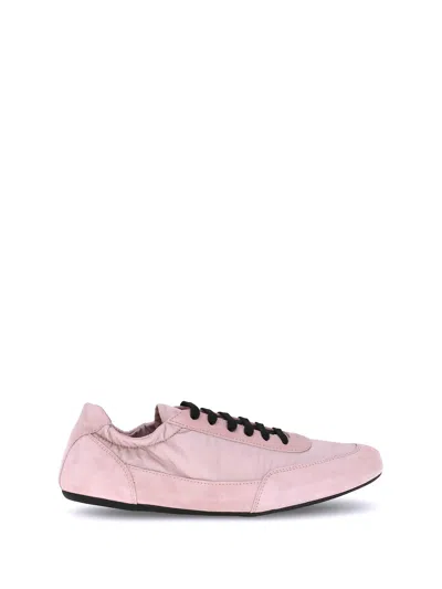 Prada Logoed Sneakers In Pink