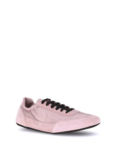 Prada Logoed Sneakers In Pink