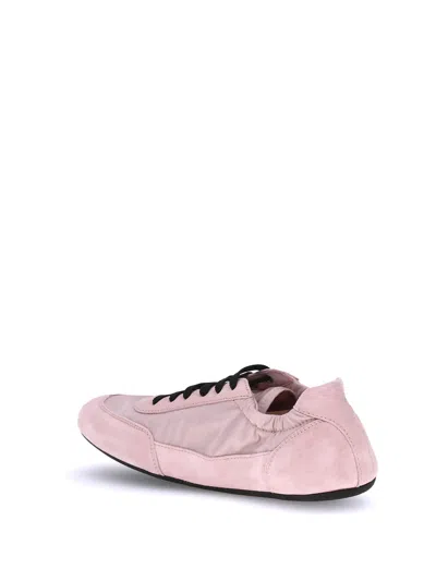 Prada Logoed Sneakers In Pink