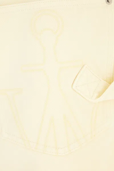 Jw Anderson Twisted Workwear Jeans In Yellow
