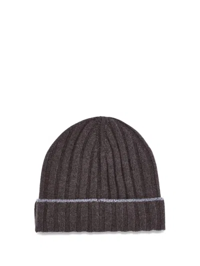 Brunello Cucinelli Beanie Hat In Gray