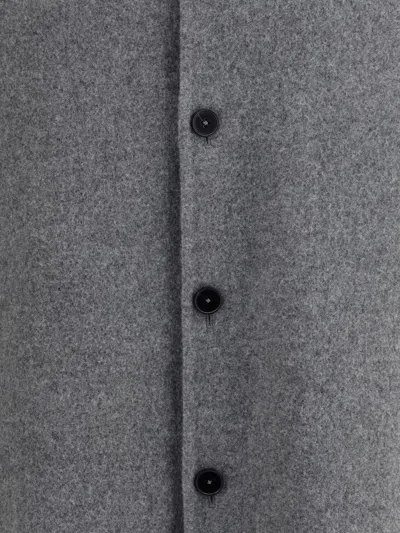 Jil Sander Men Shirt Jacket In Gray
