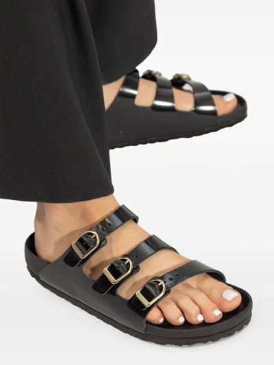 Birkenstock Florida Dbuckle Exquisite Shine Fit S Shoes