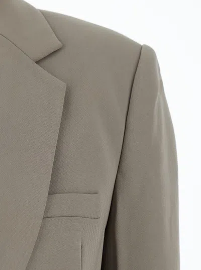 Michael Kors 1 Bttn Mensy Blazer In Gray