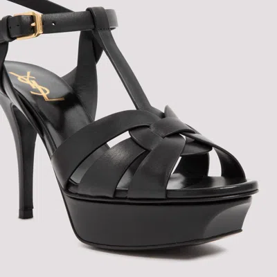 Saint Laurent Tribute Platform Sandals In Smooth Leather Shoes