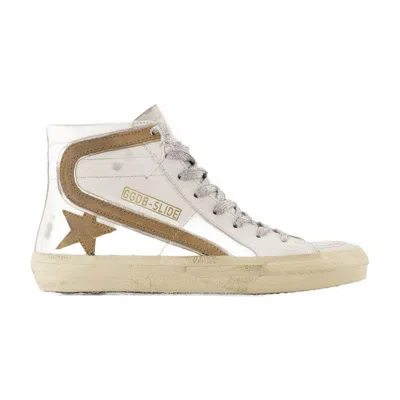 Golden Goose Slide Sneakers In White