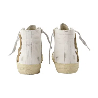 Golden Goose Slide Sneakers In White
