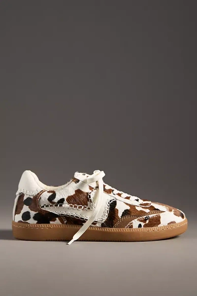 Dolce Vita Notice Stitch Sneakers Cocoa Taurus Calf Hair