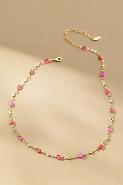 By Anthropologie Infinity Gemstone Necklace
