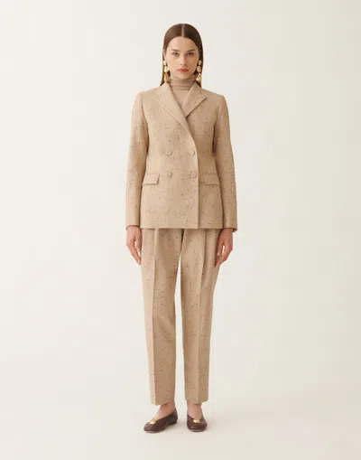 Fabiana Filippi Double-breasted Jacket In Buttoned Tailoring