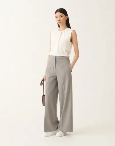 Fabiana Filippi Embellished Sleeveless Top In White