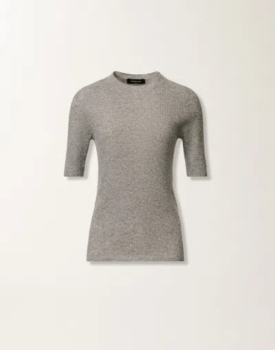 Fabiana Filippi Ribbed Short-sleeve Top
