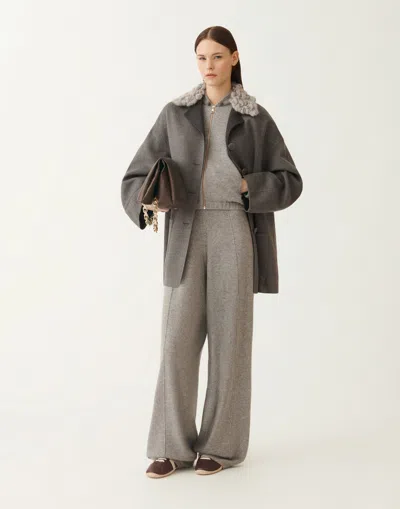 Fabiana Filippi Platinum Bomber Jacket